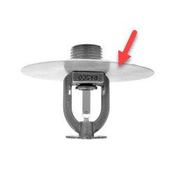 RASCO/Reliable Model S-1 Water Shield, 3 1/4" OD, For 1/2"" Heads, Galvanized