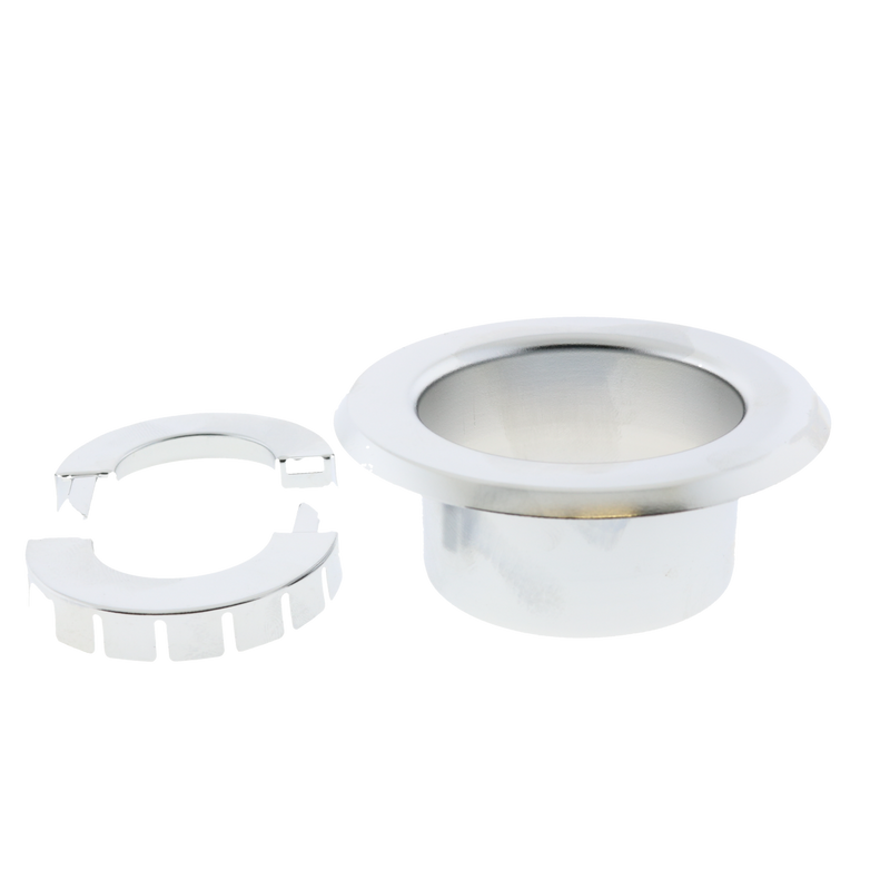 Retrofit Recessed Fire Sprinkler Escutcheon, Steel, Split, 3/4" NPT, Chrome - WeSupplyIt.com