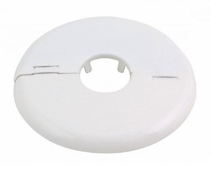 Retrofit One Piece Fire Sprinkler Escutcheon Steel - White