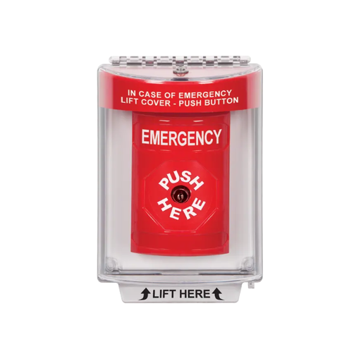 Standard Labeling, Buttons With Universal Stopper Flush, Key To Reset, Red, SS2030EM-EN
