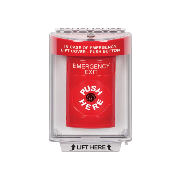 Standard Labeling, Buttons With Universal Stopper Flush, Key To Reset, Red, SS2030EX-EN