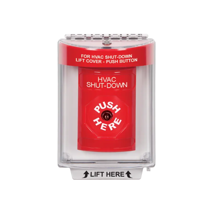 Standard Labeling, Buttons With Universal Stopper Flush, Key To Reset, Red, SS2030HV-EN