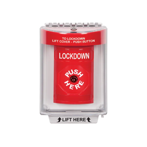 Standard Labeling, Buttons With Universal Stopper Flush, Key To Reset, Red, SS2030LD-EN