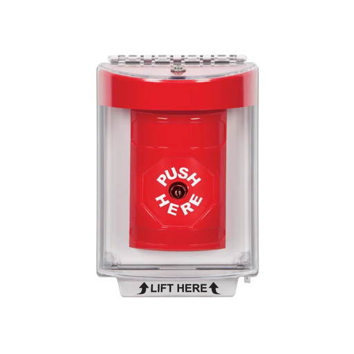 Standard Labeling, Buttons With Universal Stopper Flush, Key To Reset, Red, SS2030NT-EN