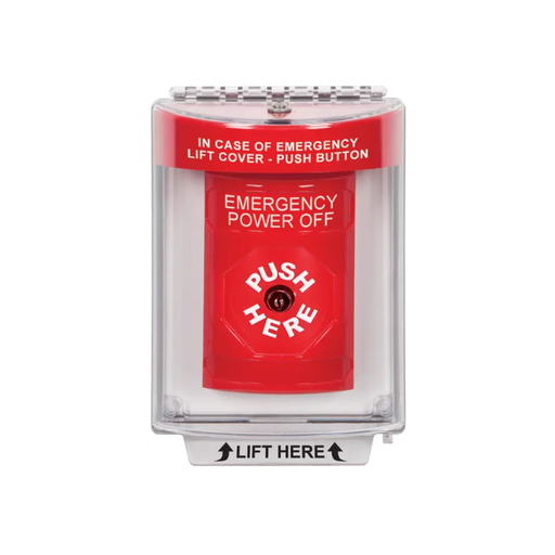 Standard Labeling, Buttons With Universal Stopper Flush, Key To Reset, Red, SS2030PO-EN