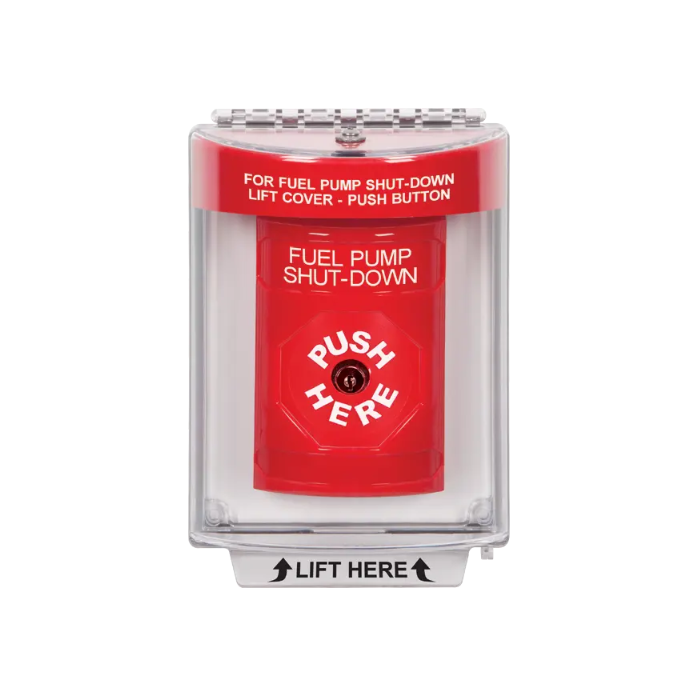 Standard Labeling, Buttons With Universal Stopper Flush, Key To Reset, Red, SS2030PS-EN