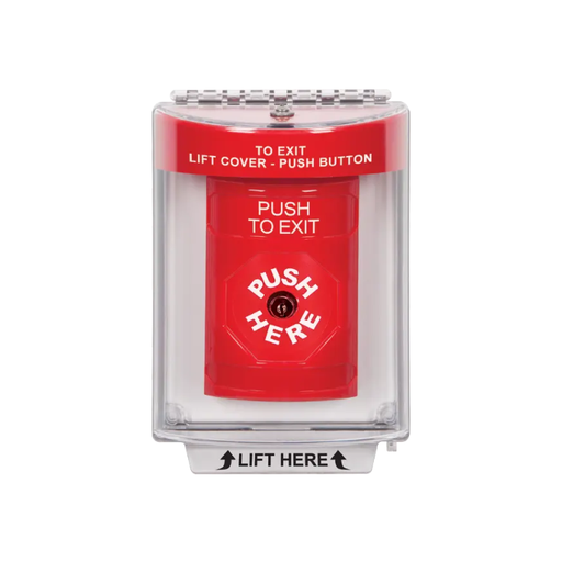 Standard Labeling, Buttons With Universal Stopper Flush, Key To Reset, Red, SS2030PX-EN
