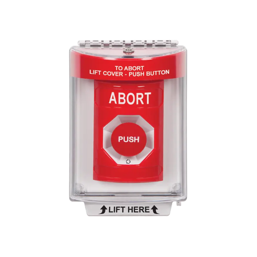 Standard Labeling, Buttons With Universal Stopper Flush, Turn To Reset, Red, SS2031AB-EN