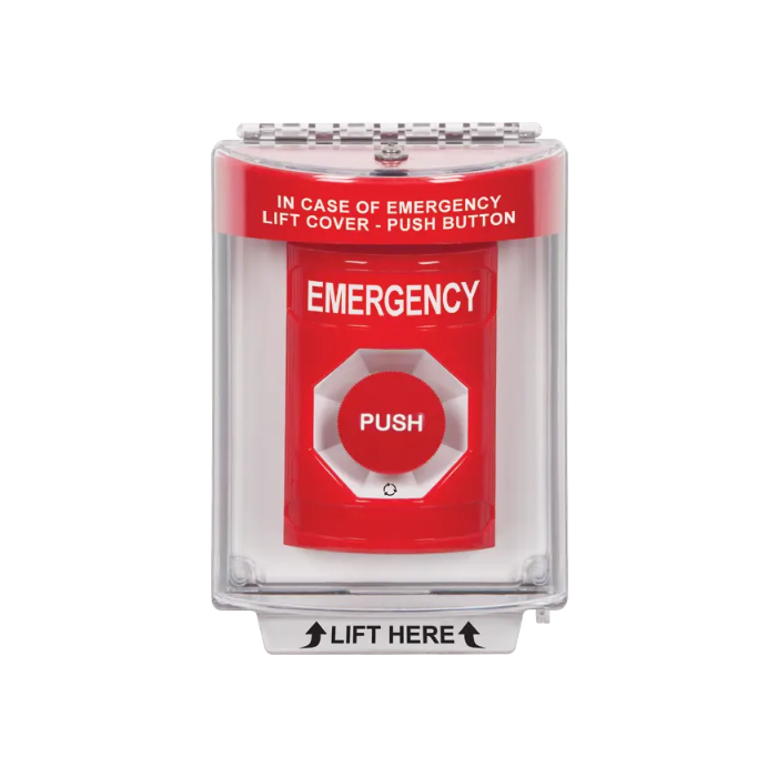 Standard Labeling, Buttons With Universal Stopper Flush, Turn To Reset, Red, SS2031EM-EN
