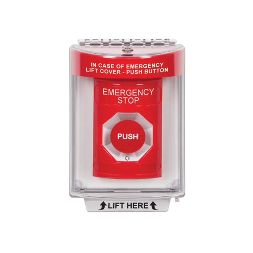 Standard Labeling, Buttons With Universal Stopper Flush, Turn To Reset, Red, SS2031ES-EN