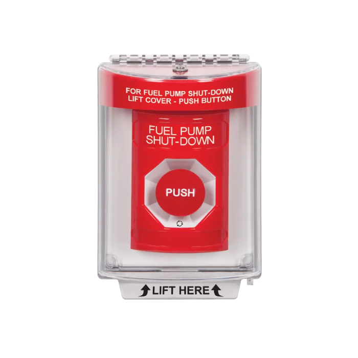 Standard Labeling, Buttons With Universal Stopper Flush, Turn To Reset, Red, SS2031PS-EN