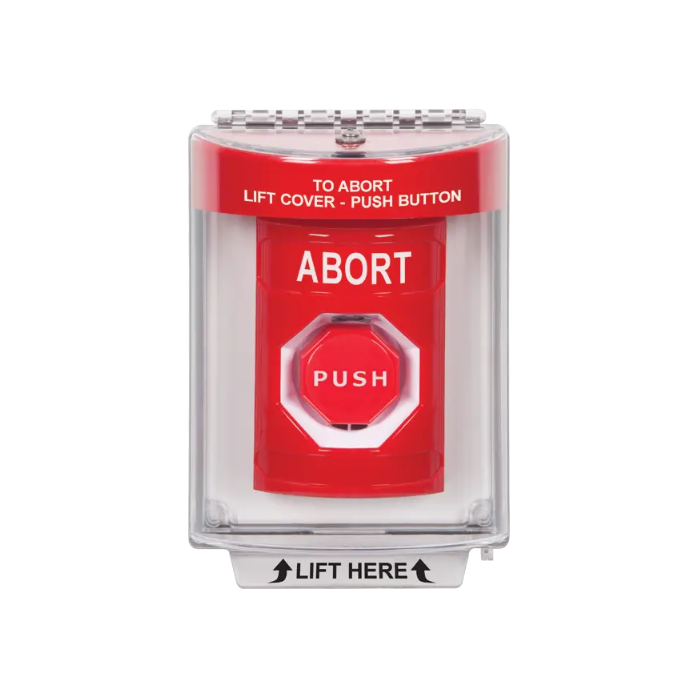 Standard Labeling, Buttons With Universal Stopper Flush, Key To Reset Illuminated, Red, SS2032AB-EN