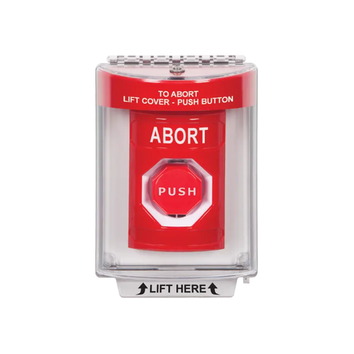 Standard Labeling, Buttons With Universal Stopper Flush, Key To Reset Illuminated, Red, SS2032AB-EN