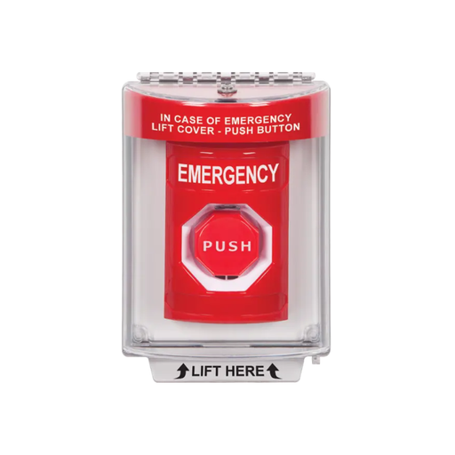Standard Labeling, Buttons With Universal Stopper Flush, Key To Reset Illuminated, Red, SS2032EM-EN
