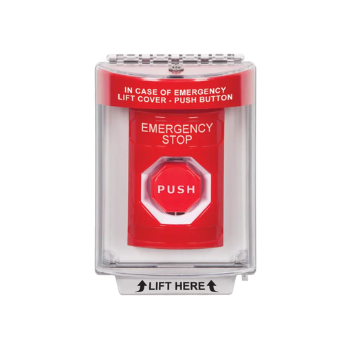 Standard Labeling, Buttons With Universal Stopper Flush, Key To Reset Illuminated, Red, SS2032ES-EN