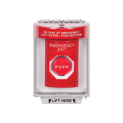 Standard Labeling, Buttons With Universal Stopper Flush, Key To Reset Illuminated, Red, SS2032EX-EN