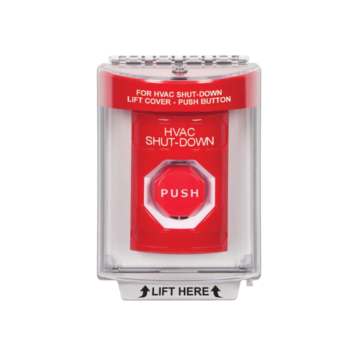 Standard Labeling, Buttons With Universal Stopper Flush, Key To Reset Illuminated, Red, SS2032HV-EN