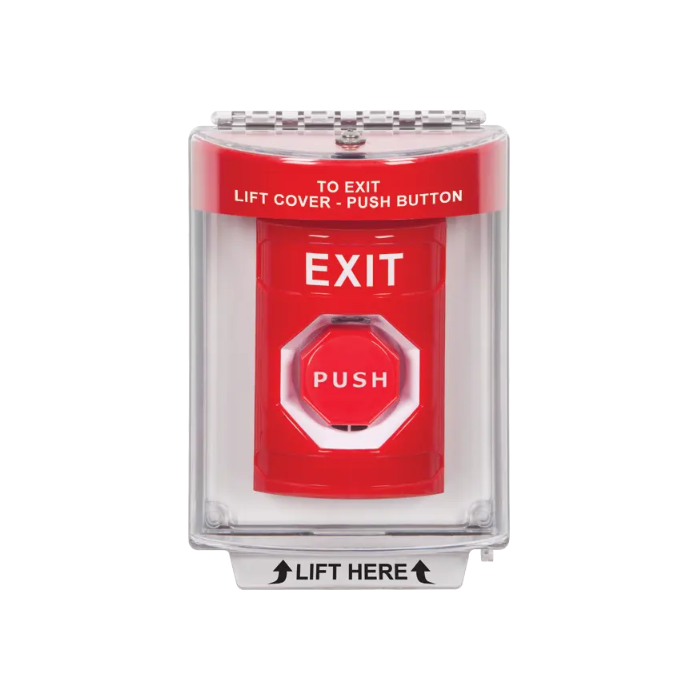 Standard Labeling, Buttons With Universal Stopper Flush, Key To Reset Illuminated, Red, SS2032XT-EN