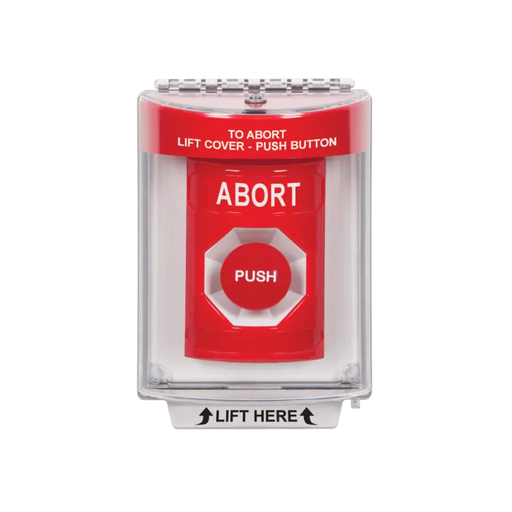 Standard Labeling, Buttons With Universal Stopper Flush, Momentary, Red, SS2034AB-EN