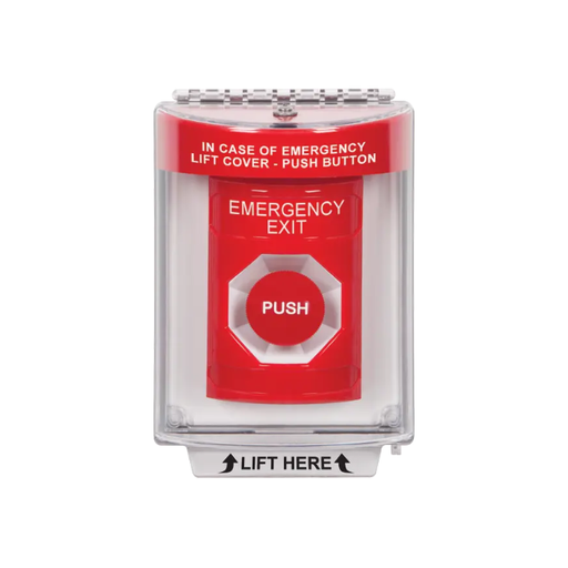 Standard Labeling, Buttons With Universal Stopper Flush, Momentary, Red, SS2034EX-EN