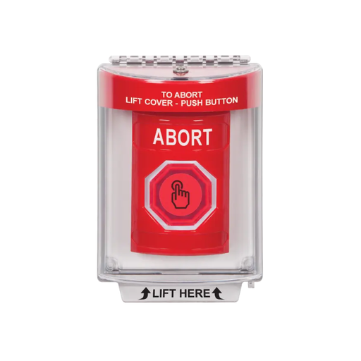 Standard Labeling, Buttons With Universal Stopper Flush, Momentary Illuminated Button, Red, SS2036AB-EN