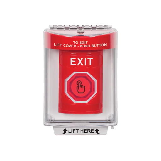 Standard Labeling, Buttons With Universal Stopper Flush, Momentary Illuminated Button, Red, SS2036XT-EN