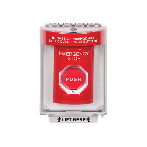 Standard Labeling, Buttons With Universal Stopper Flush, Turn To Reset Illuminated, Red, SS2039ES-EN