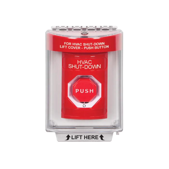 Standard Labeling, Buttons With Universal Stopper Flush, Turn To Reset Illuminated, Red, SS2039HV-EN