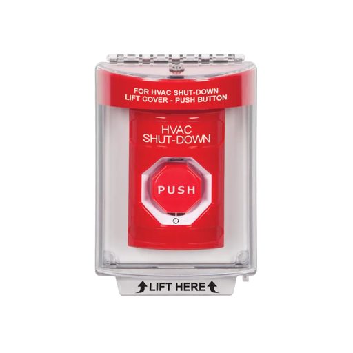 Standard Labeling, Buttons With Universal Stopper Flush, Turn To Reset Illuminated, Red, SS2039HV-EN