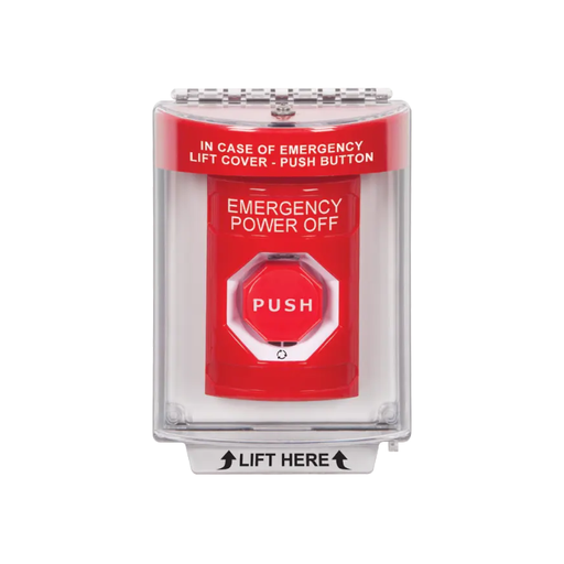 Standard Labeling, Buttons With Universal Stopper Flush, Turn To Reset Illuminated, Red, SS2039PO-EN
