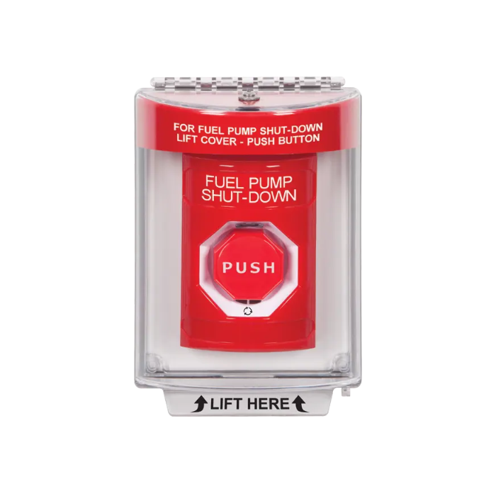 Standard Labeling, Buttons With Universal Stopper Flush, Turn To Reset Illuminated, Red, SS2039PS-EN