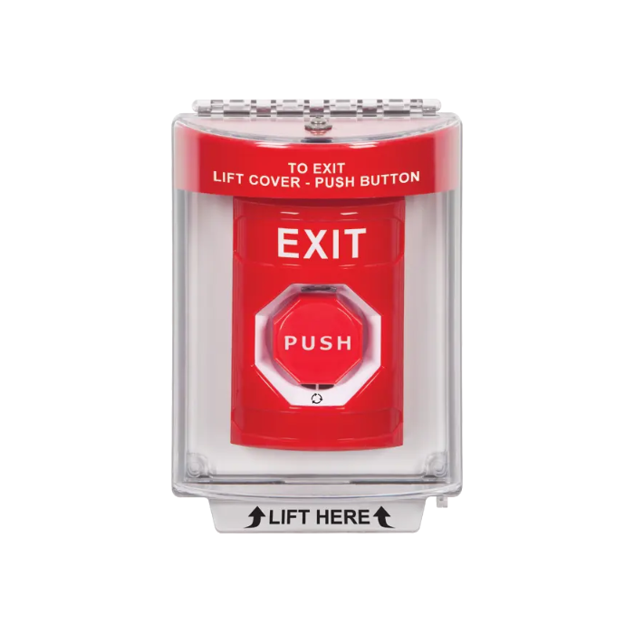 Standard Labeling, Buttons With Universal Stopper Flush, Turn To Reset Illuminated, Red, SS2039XT-EN