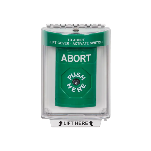 Standard Labeling, Buttons With Universal Stopper Flush, Key To Reset, Green, SS2130AB-EN