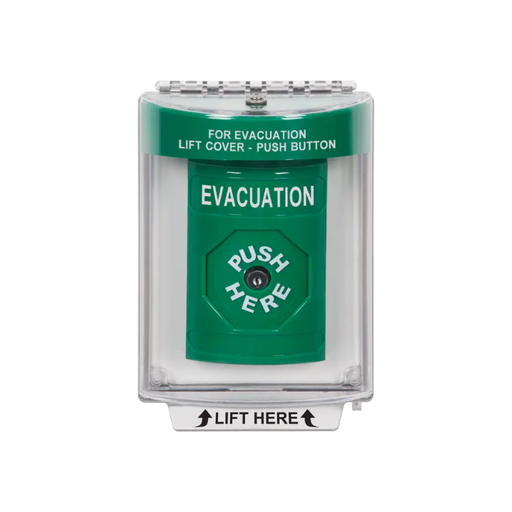 Standard Labeling, Buttons With Universal Stopper Flush, Key To Reset, Green, SS2130EV-EN