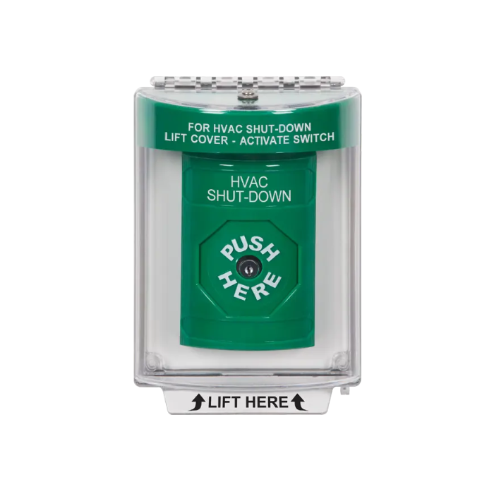 Standard Labeling, Buttons With Universal Stopper Flush, Key To Reset, Green, SS2130HV-EN