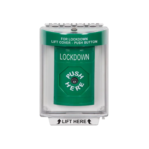 Standard Labeling, Buttons With Universal Stopper Flush, Key To Reset, Green, SS2130LD-EN
