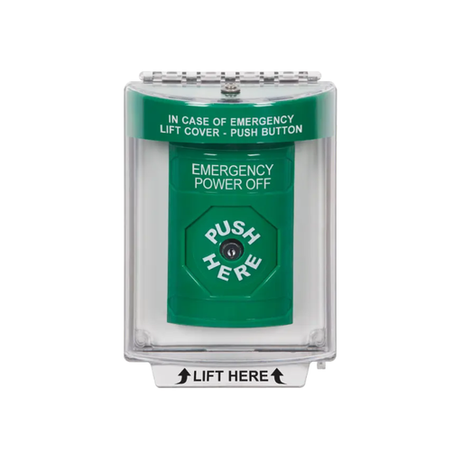 Standard Labeling, Buttons With Universal Stopper Flush, Key To Reset, Green, SS2130PO-EN