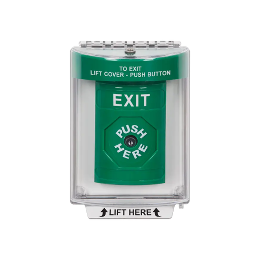 Standard Labeling, Buttons With Universal Stopper Flush, Key To Reset, Green, SS2130XT-EN