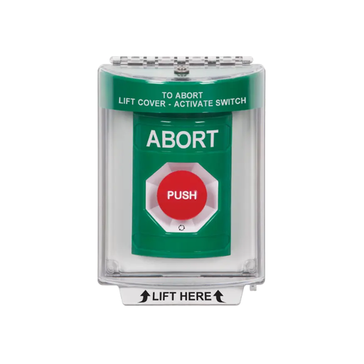 Standard Labeling, Buttons With Universal Stopper Flush, Turn To Reset, Green, SS2131AB-EN
