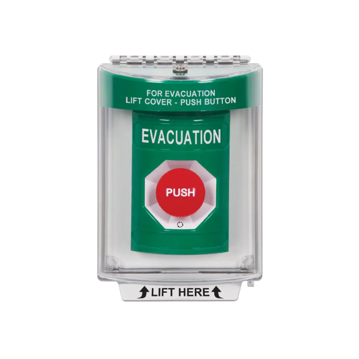 Standard Labeling, Buttons With Universal Stopper Flush, Turn To Reset, Green, SS2131EV-EN