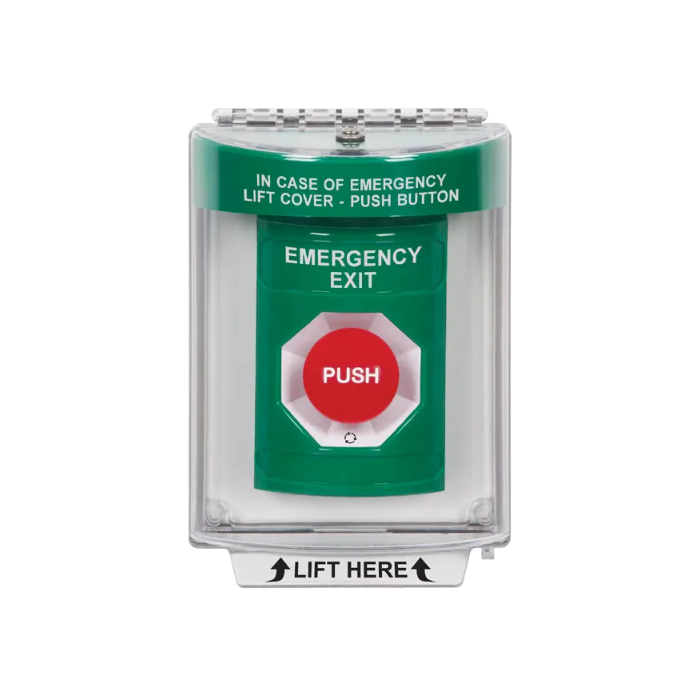 Standard Labeling, Buttons With Universal Stopper Flush, Turn To Reset, Green, SS2131EX-EN