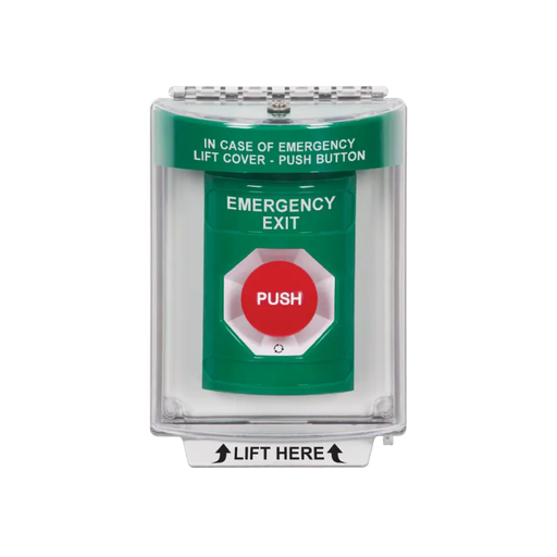 Standard Labeling, Buttons With Universal Stopper Flush, Turn To Reset, Green, SS2131EX-EN