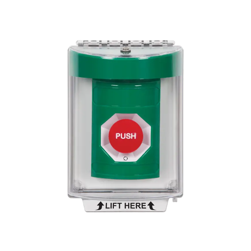 Standard Labeling, Buttons With Universal Stopper Flush, Turn To Reset, Green, SS2131NT-EN