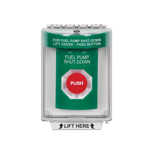Standard Labeling, Buttons With Universal Stopper Flush, Turn To Reset, Green, SS2131PS-EN