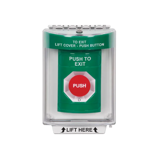 Standard Labeling, Buttons With Universal Stopper Flush, Turn To Reset, Green, SS2131PX-EN