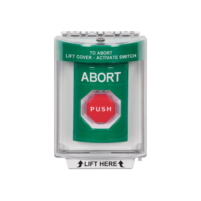 Standard Labeling, Buttons With Universal Stopper Flush, Key To Reset Illuminated, Green, SS2132AB-EN