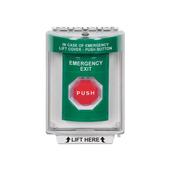 Standard Labeling, Buttons With Universal Stopper Flush, Key To Reset Illuminated, Green, SS2132EX-EN