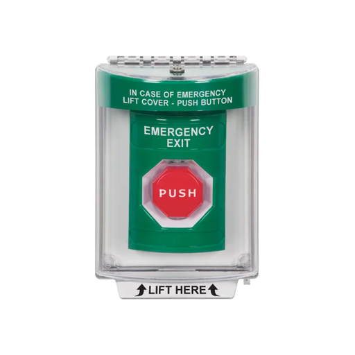 Standard Labeling, Buttons With Universal Stopper Flush, Key To Reset Illuminated, Green, SS2132EX-EN
