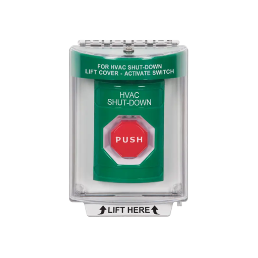 Standard Labeling, Buttons With Universal Stopper Flush, Key To Reset Illuminated, Green, SS2132HV-EN