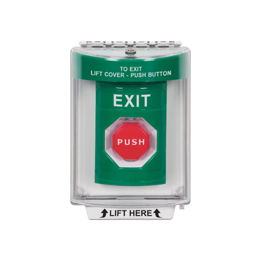 Standard Labeling, Buttons With Universal Stopper Flush, Key To Reset Illuminated, Green, SS2132XT-EN